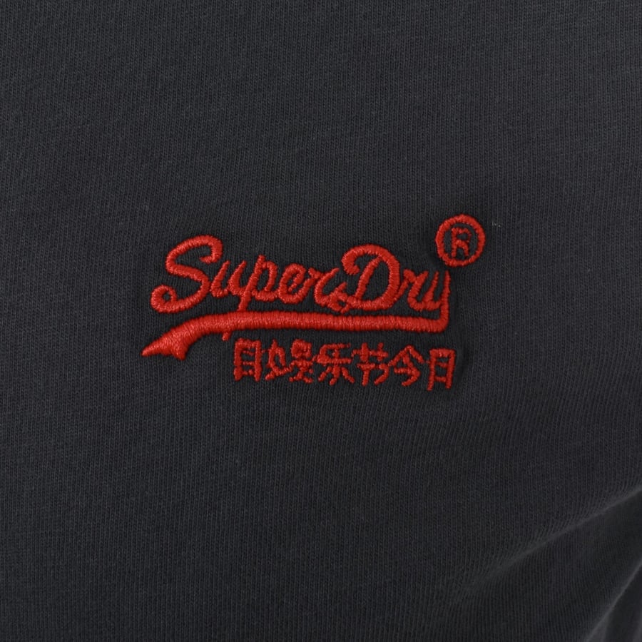 Superdry Logo Emblem T Shirt Graphite Black